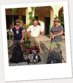 Arrivée à Turin, Etienne, Pierre et Jean